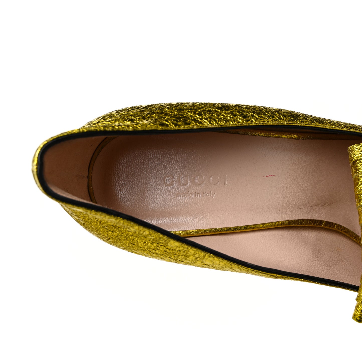 Galassia GG Marmont Fringe 105mm Loafer Pumps 41 Mimosa