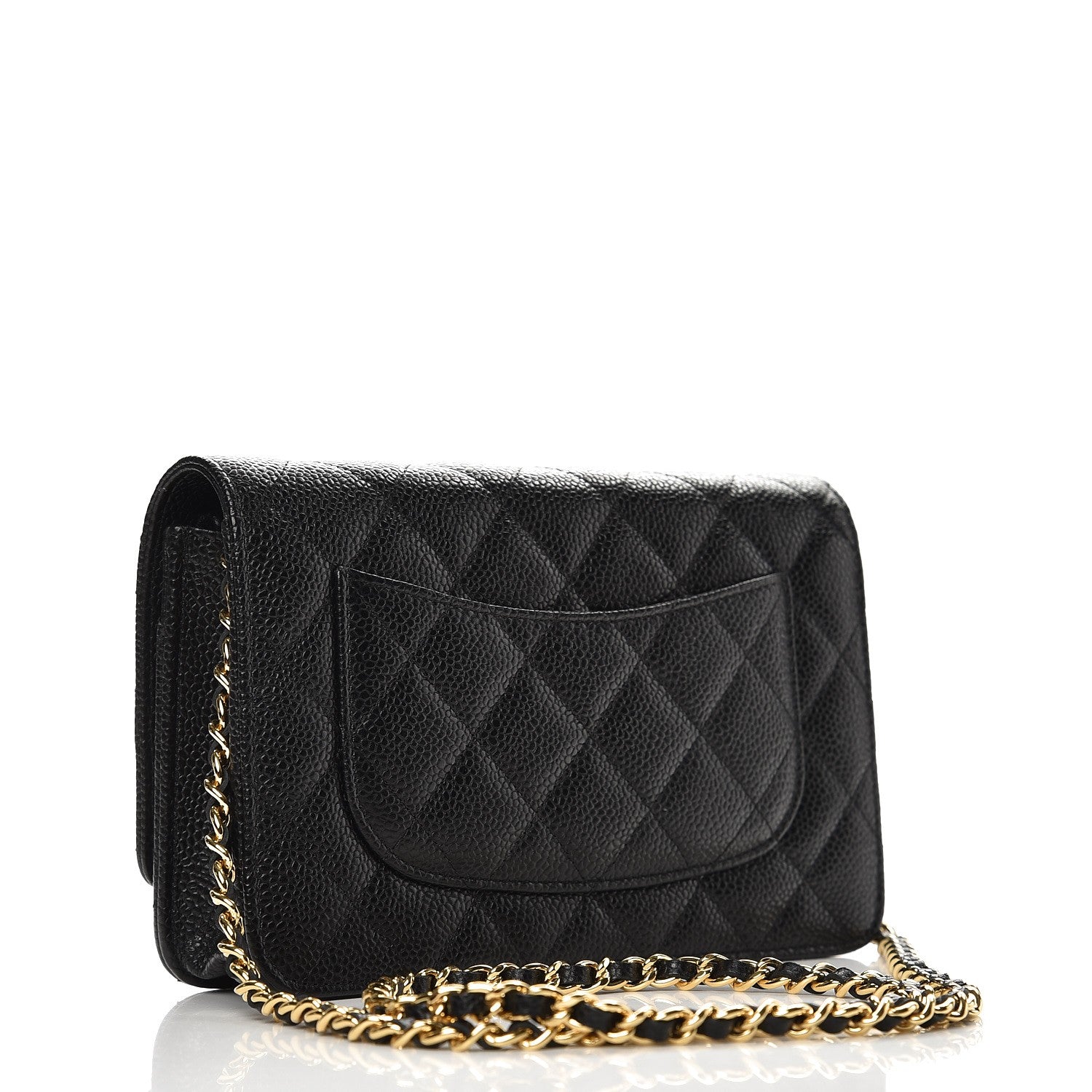 Chanel Caviar Quilted Wallet On Chain WOC Black 3 of 9