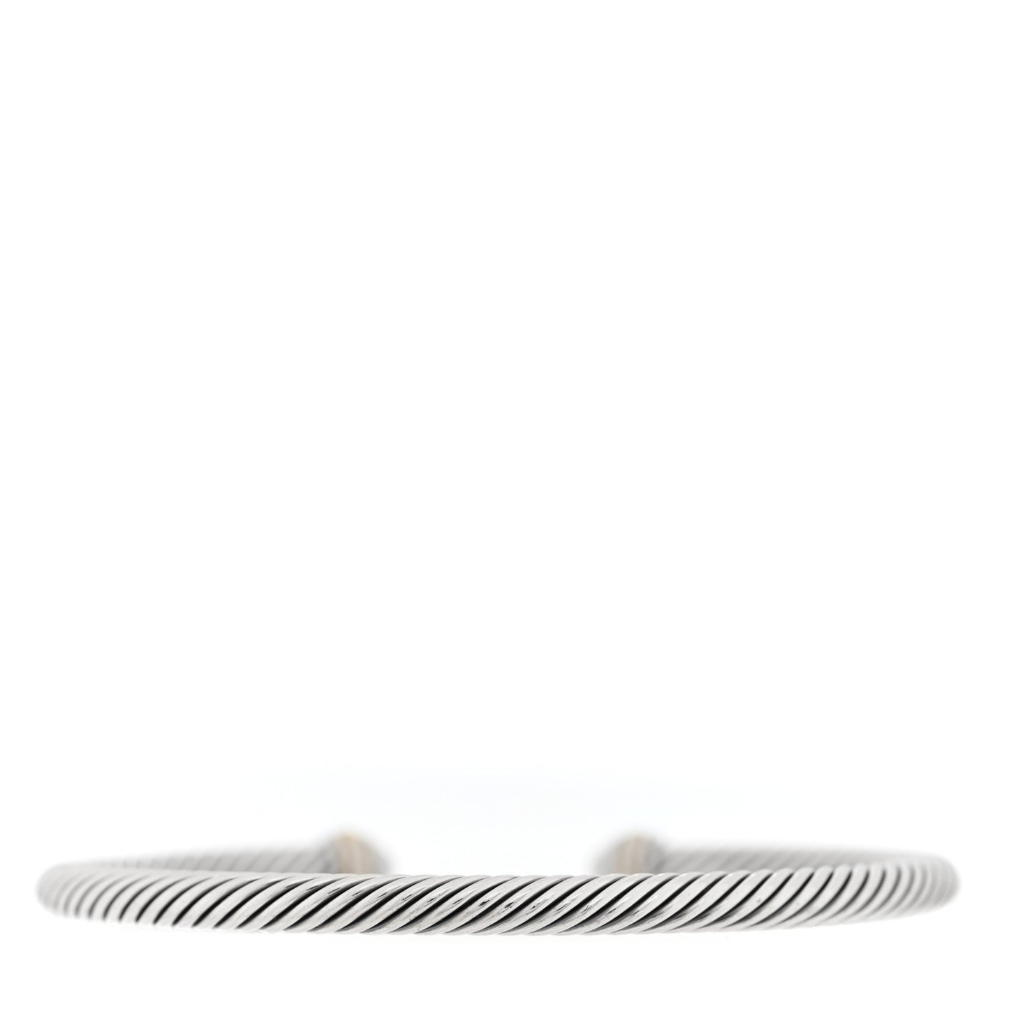 Sterling Silver 18K Yellow Gold 4mm Cable Classics Bracelet