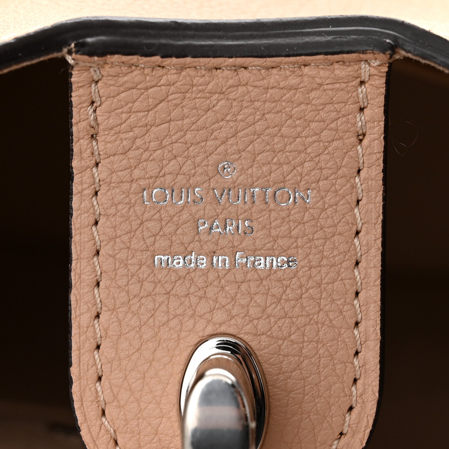 Louis Vuitton Calfskin Lockme Hobo Beige 6 of 10