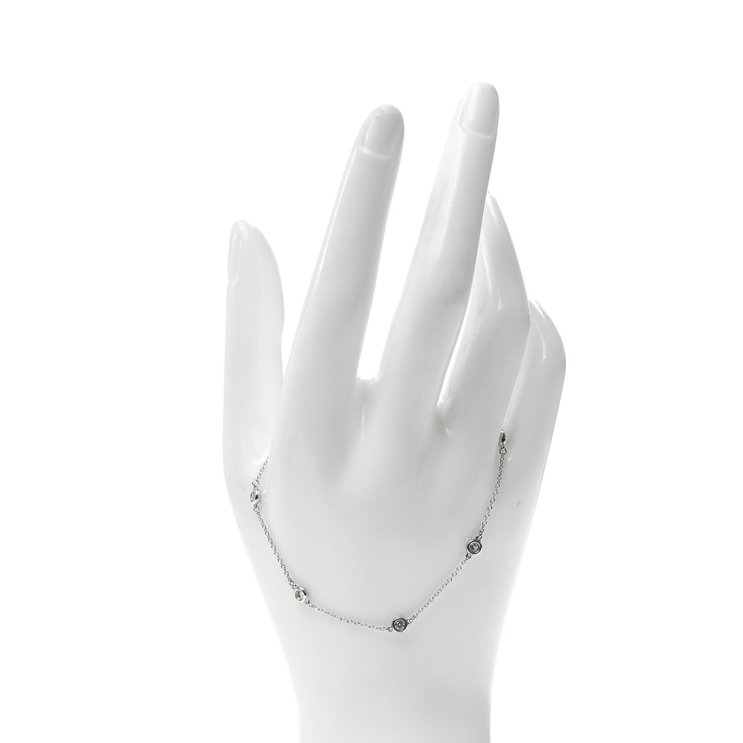 Sterling Silver Diamond .25ct Elsa Peretti Diamonds By The Yard Bracelet