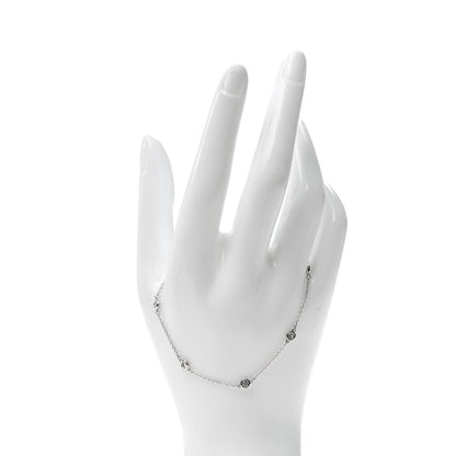 Tiffany Sterling Silver Diamond .25ct Elsa Peretti Diamonds By The Yard Bracelet 2 of 6