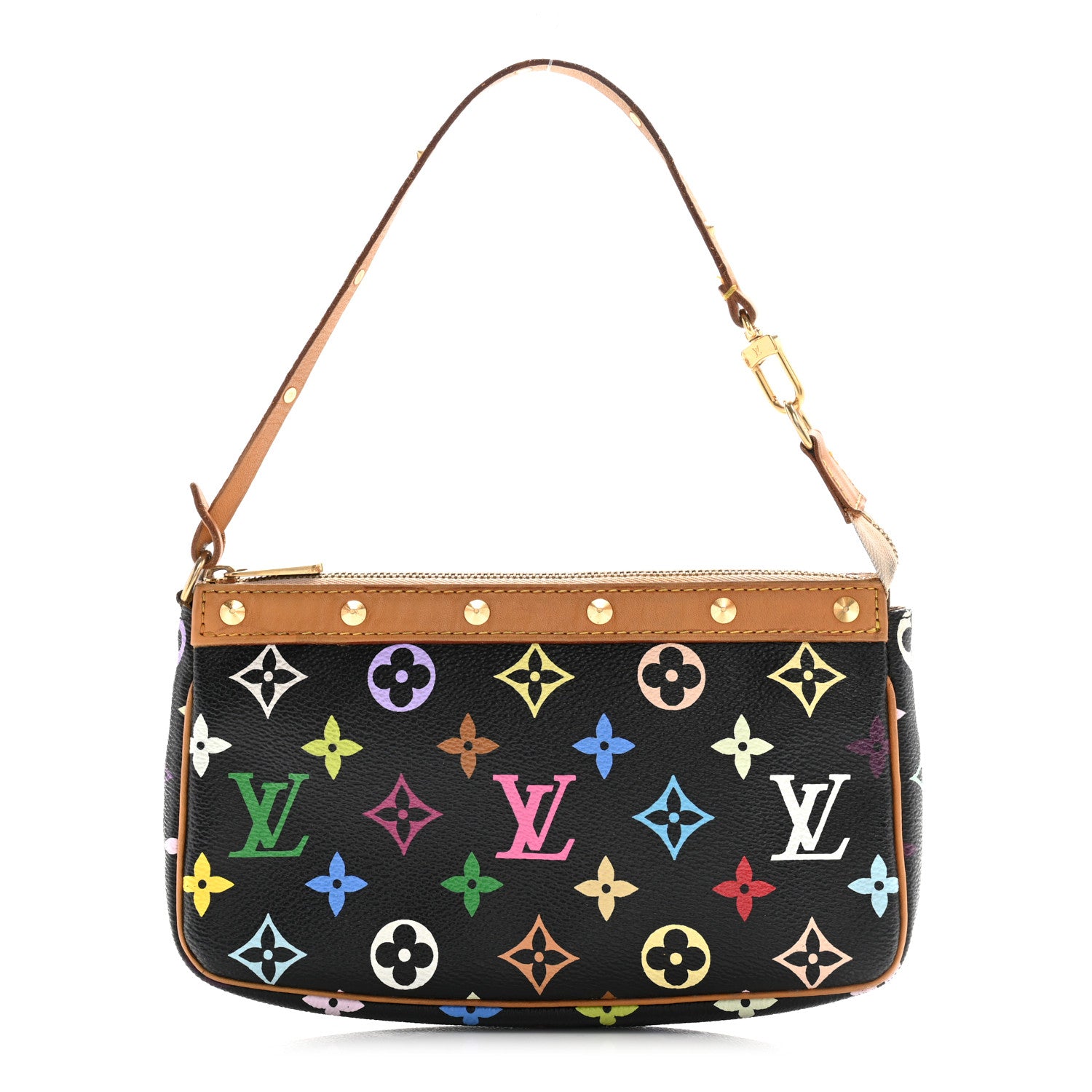 Louis Vuitton Monogram Multicolor Pochette Accessories Black 1 of 29