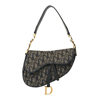 Christian Dior Monogram Saddle Bag Blue 1 of 12
