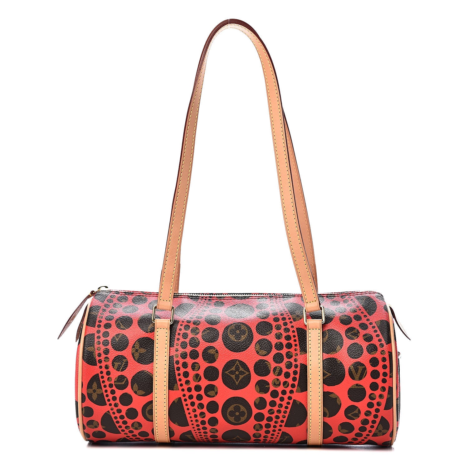 Louis Vuitton Monogram Kusama Pumpkin Dots Papillon 30 Red 1 of 9