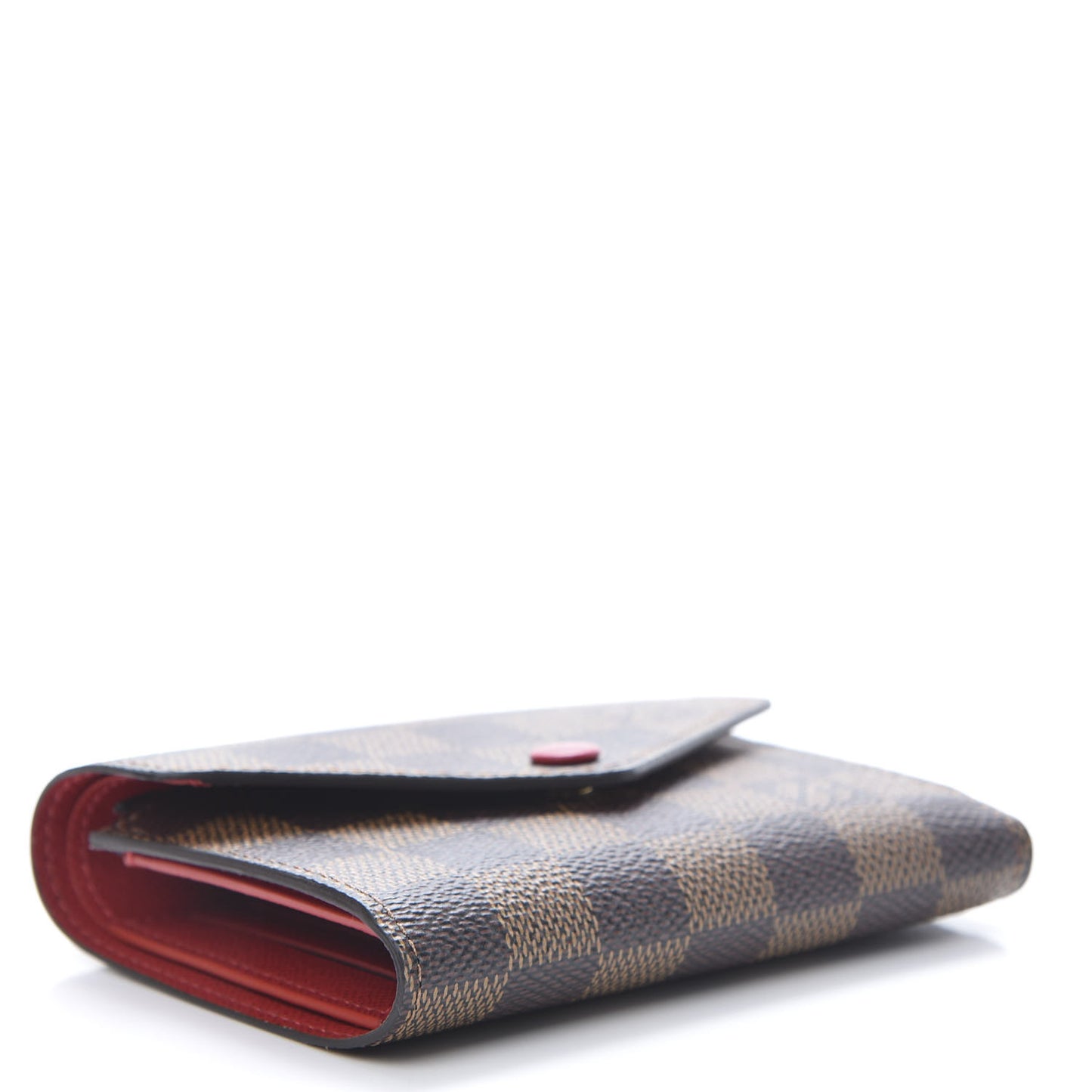 Damier Ebene Victorine Wallet Cherry