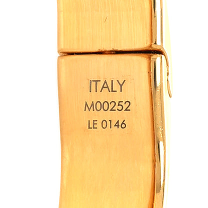 Louis Vuitton Brass Monogram Nanogram Cuff M Gold 7 of 7
