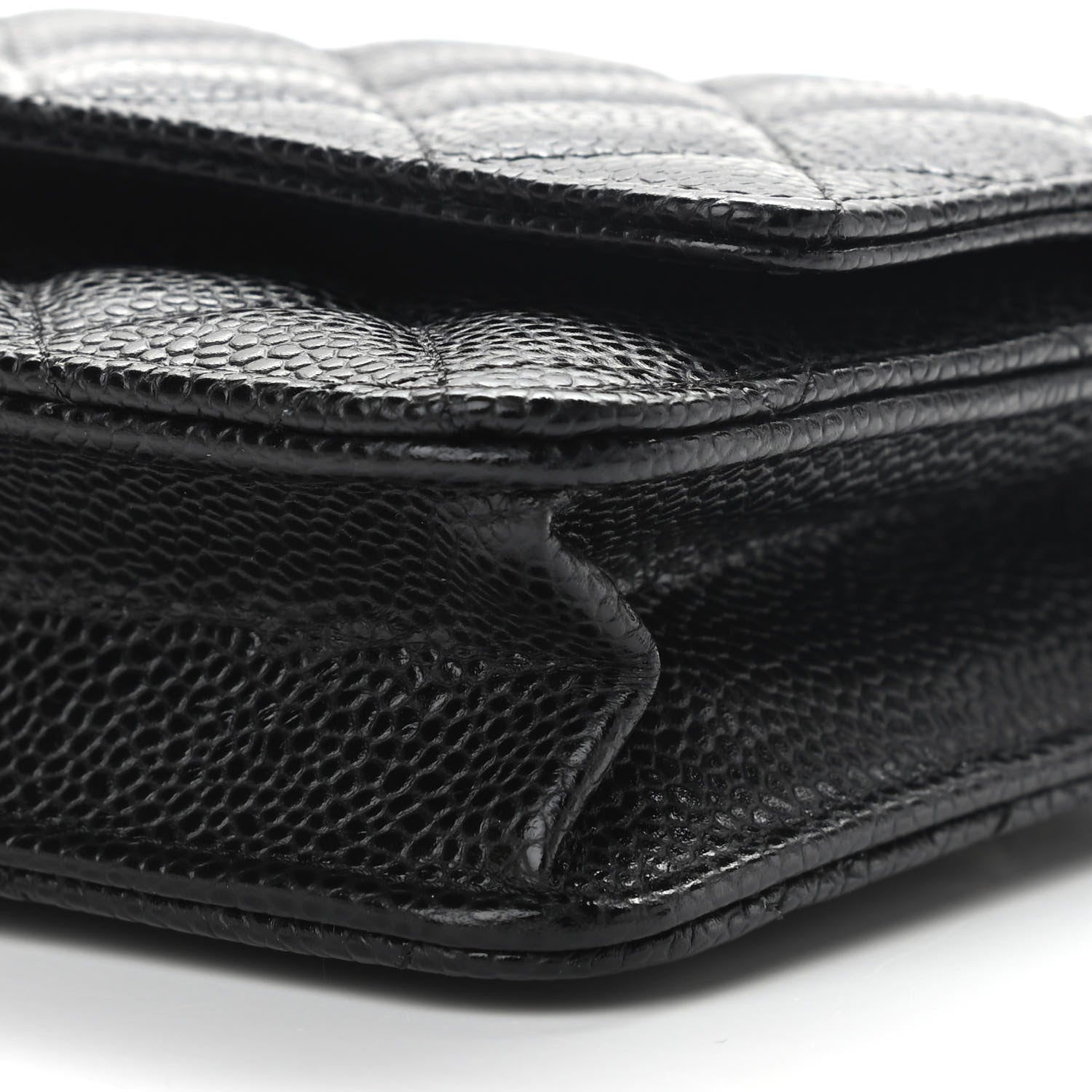Chanel Caviar Quilted Wallet On Chain WOC Black 10 of 11
