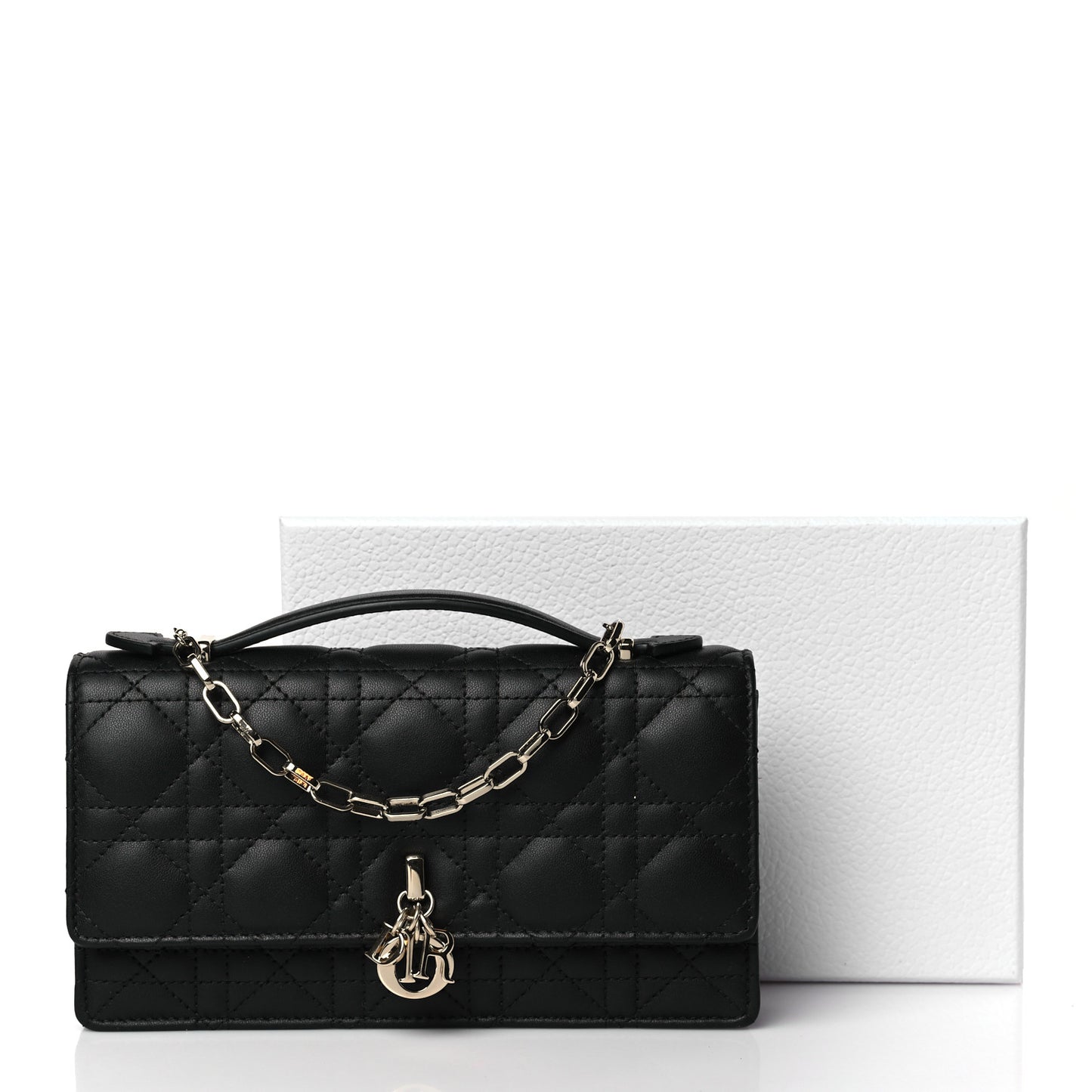 Lambskin Cannage Mini My Dior Bag Black