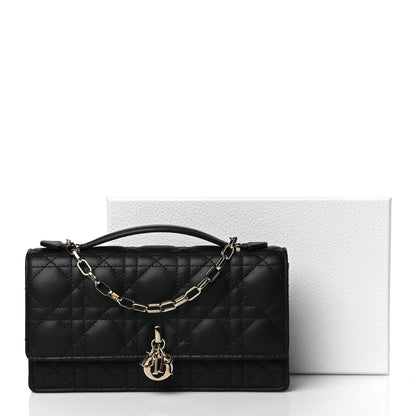 Christian Dior Lambskin Cannage Mini My Dior Bag Black 10 of 10