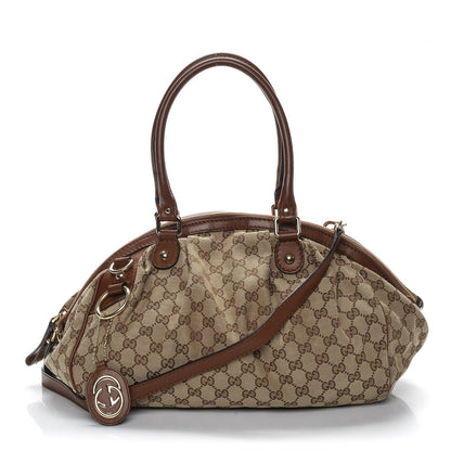 Gucci Monogram Medium Sukey Boston Brown 1 of 7