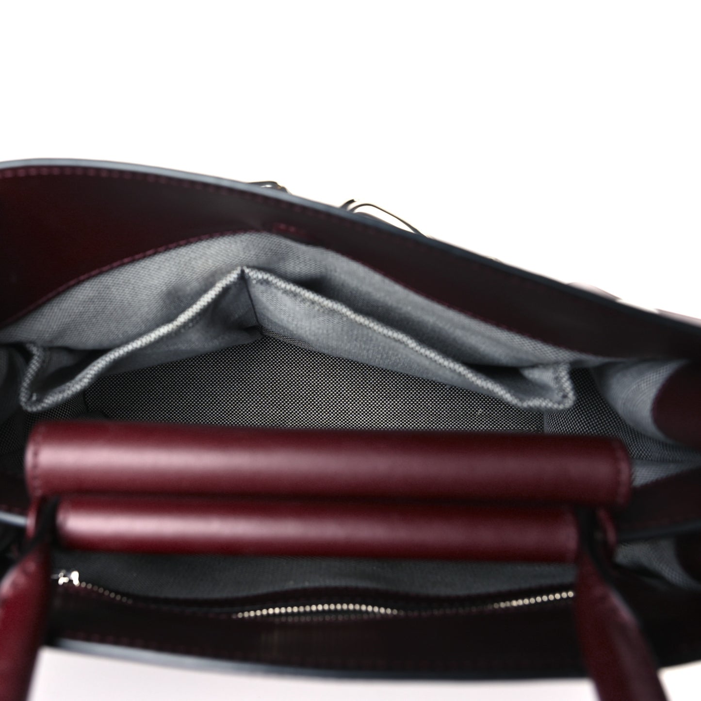 Smooth Calfskin Attica Chain Satchel Oxblood