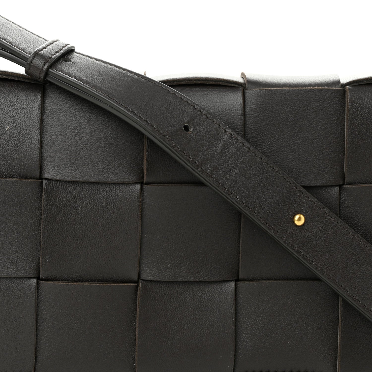 Bottega Veneta Lambskin Maxi Intrecciato Cassette Crossbody Bag Fondant 7 of 9