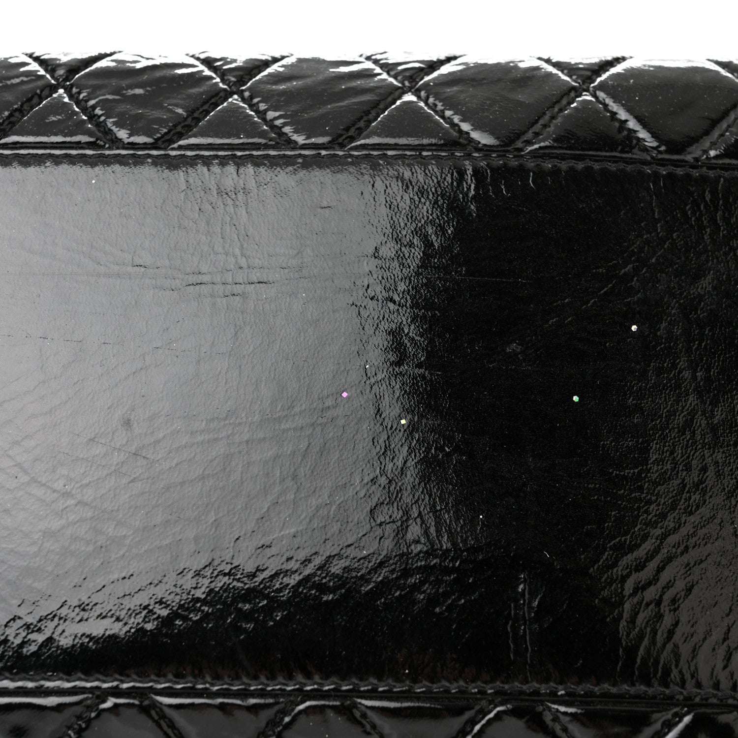 Chanel Patent Quilted Day Glo Flap Bag Black 14 of 14