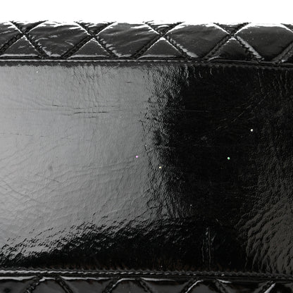 Chanel Patent Quilted Day Glo Flap Bag Black 14 of 14