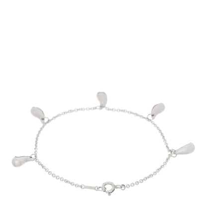 Tiffany Sterling Silver Elsa Peretti Five Station Teardrop Bracelet 2 of 3