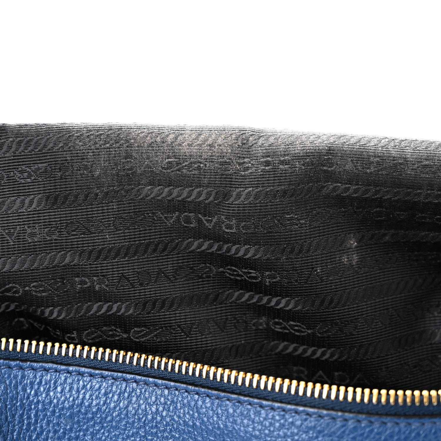 Prada Vitello Phenix Bauletto Bluette 11 of 12