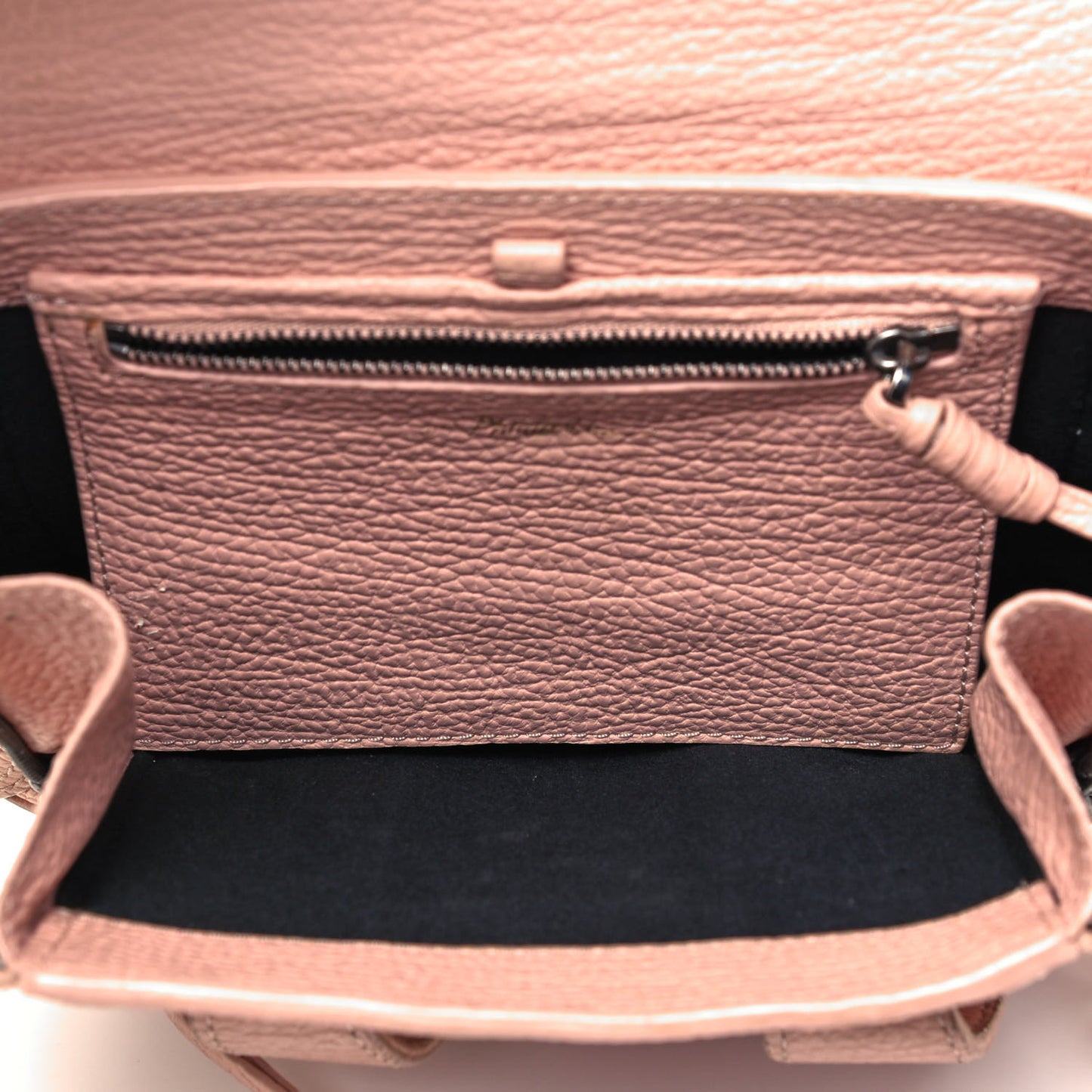 Textured Calfskin Mini Pashli Satchel Petal