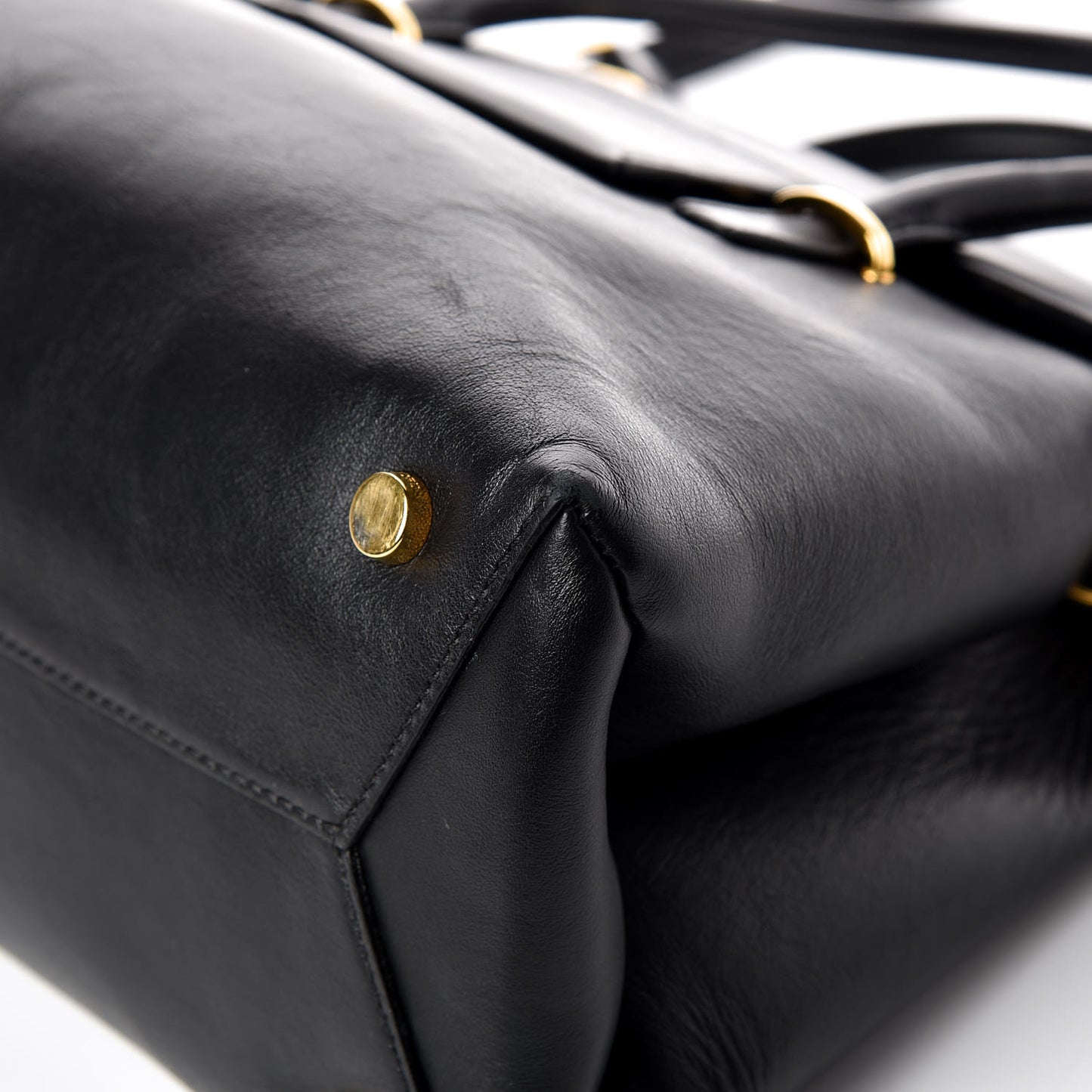 Smooth Calfskin Medium Icon Bag Black