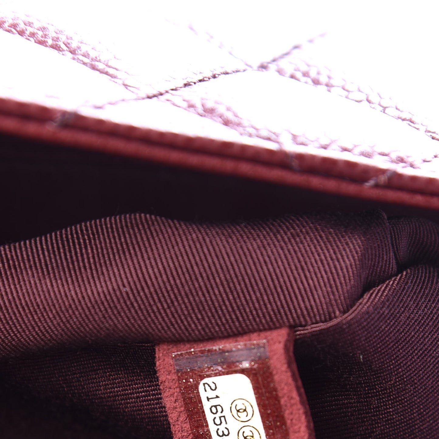 Caviar Quilted City Shopping Tote Dark Red
