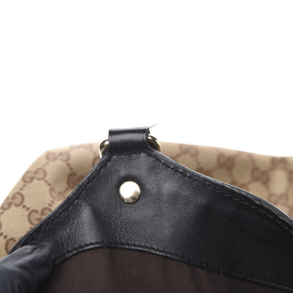 Gucci Monogram Large Sukey Tote Beige Ebony Black 12 of 13