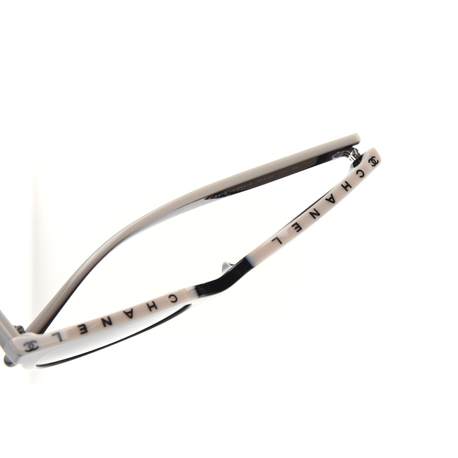 Chanel Acetate CC Butterfly Sunglasses 5414 Black Beige 8 of 9