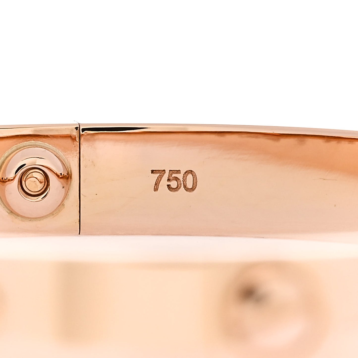 18K Pink Gold LOVE Bracelet 17