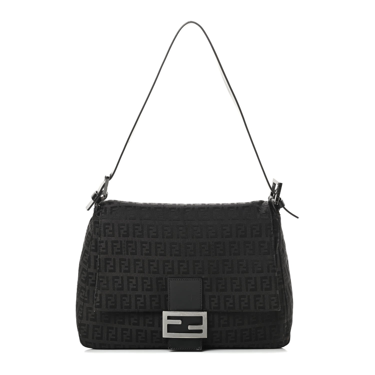 Fendi Zucchino Mama Baguette Black 1 of 14