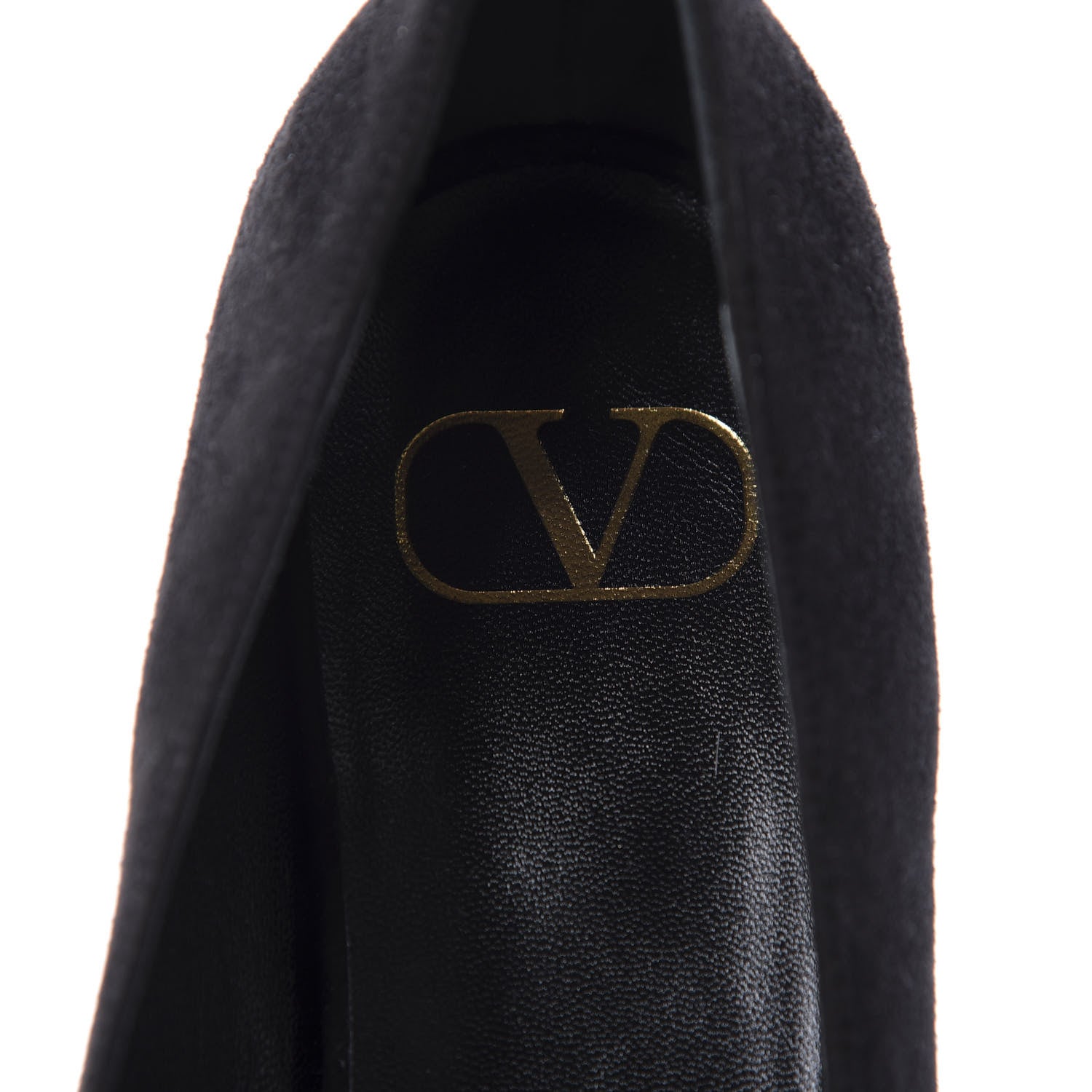 Valentino Garavani Suede Vlogo Club Loafers 37.5 Black 7 of 10