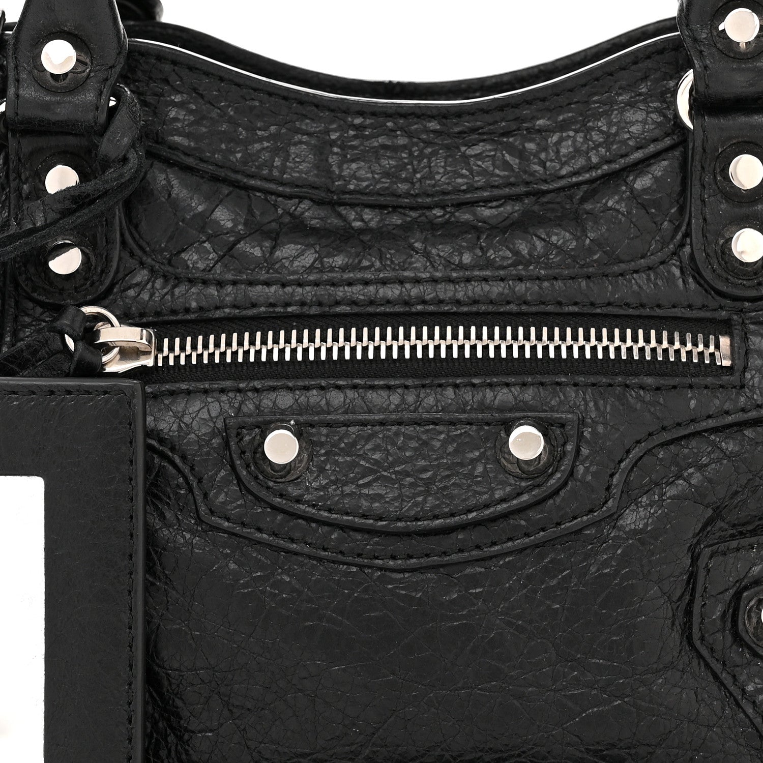 Balenciaga Agneau Classic Silver Hardware Mini City Black 8 of 10
