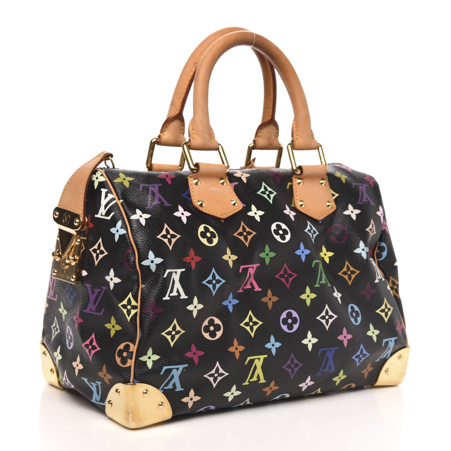 Louis Vuitton Monogram Multicolor Speedy 30 Black 3 of 11