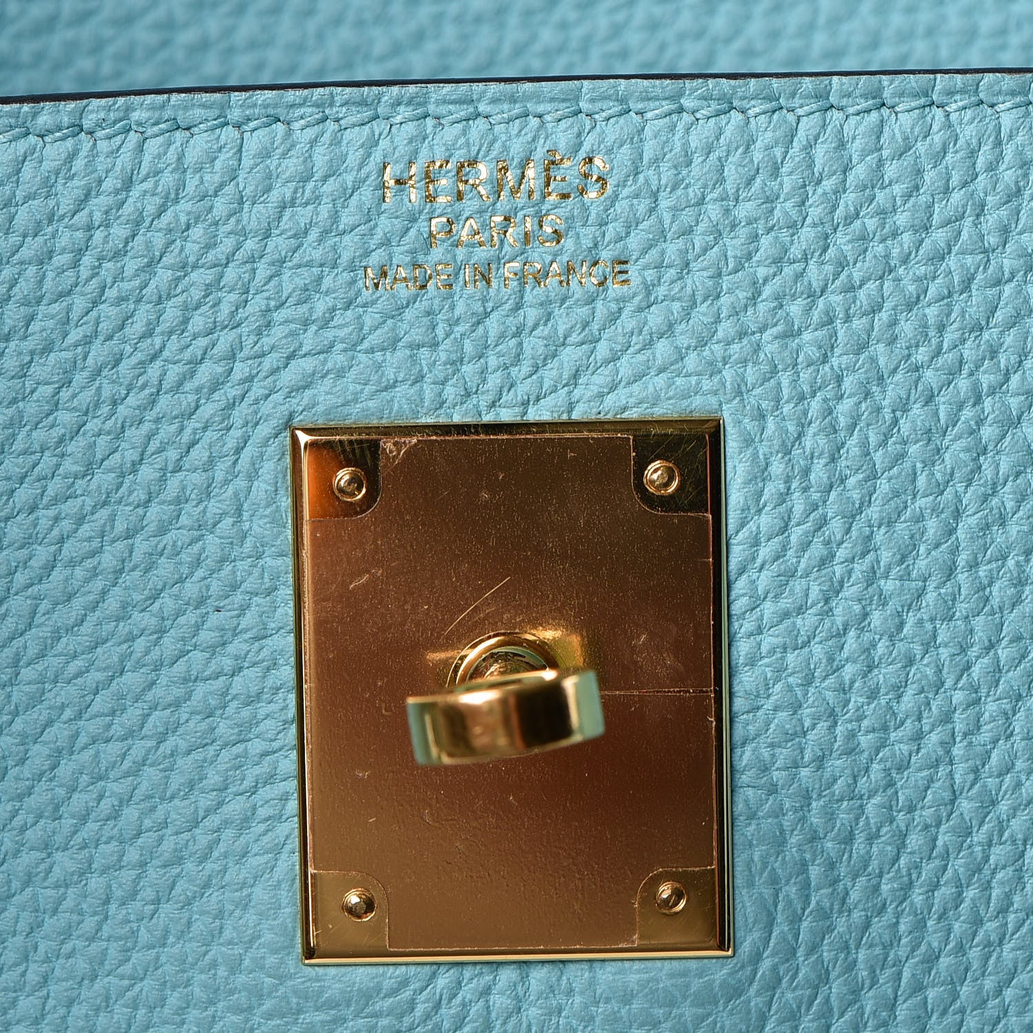Hermes Togo Kelly Retourne 32 Bleu Atoll 20 of 33