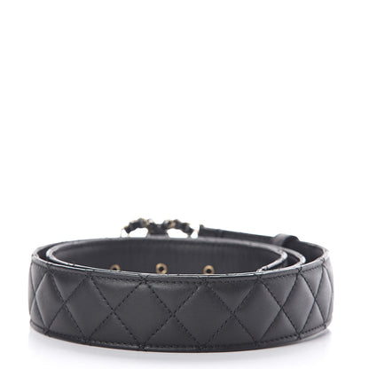 Chanel Lambskin Quilted CC Chain Belt 85 34 Black 3 of 7
