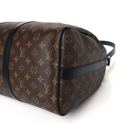 Louis Vuitton Monogram Macassar Keepall Bandouliere 45 8 of 8