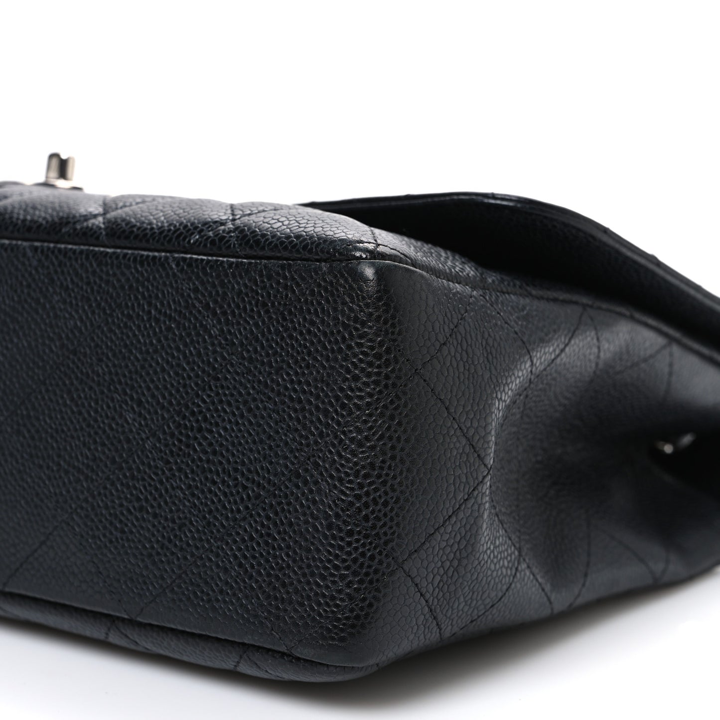 Caviar Quilted Jumbo Single Flap Black