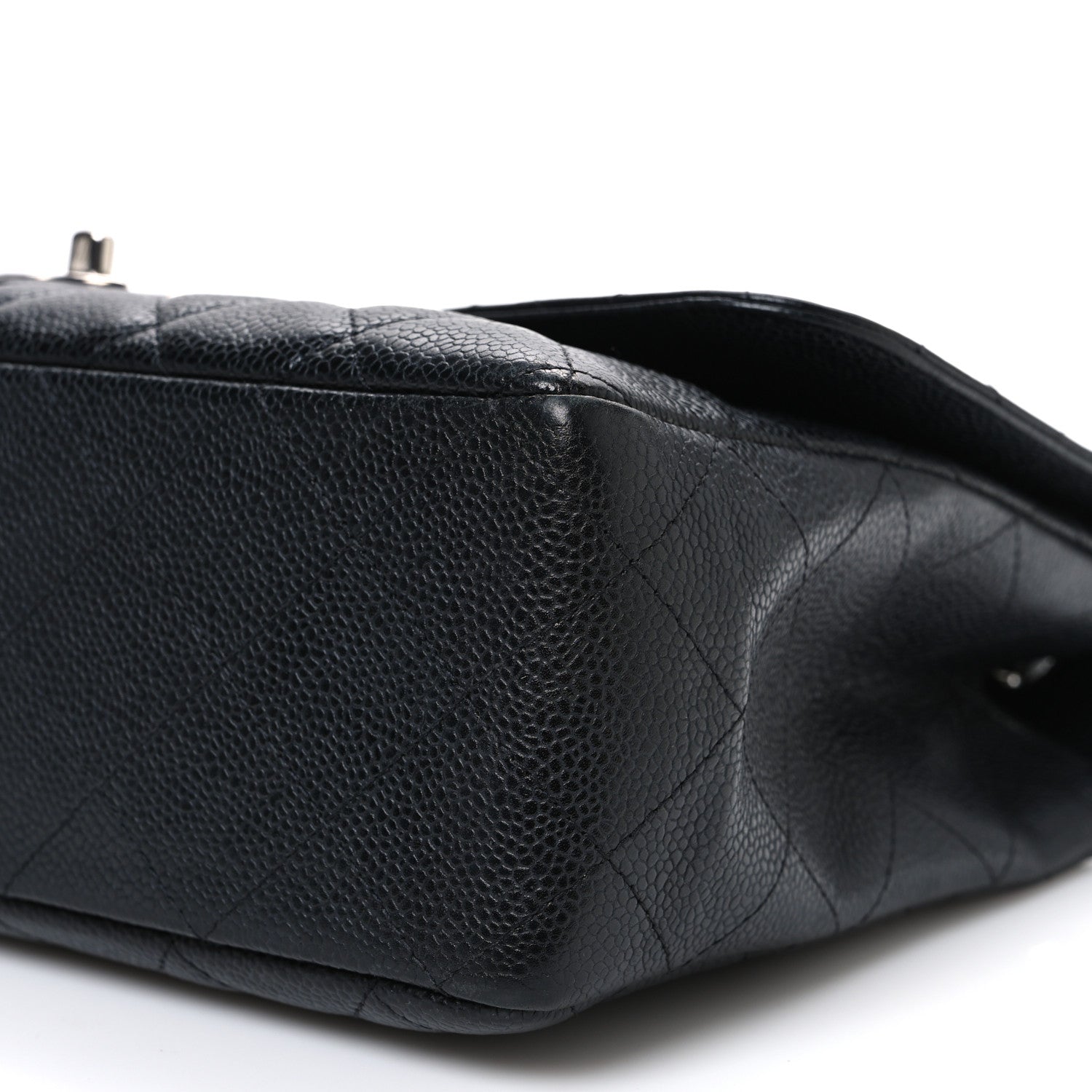Chanel Caviar Quilted Jumbo Single Flap Black 10 of 11