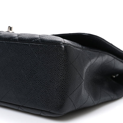Chanel Caviar Quilted Jumbo Single Flap Black 10 of 11