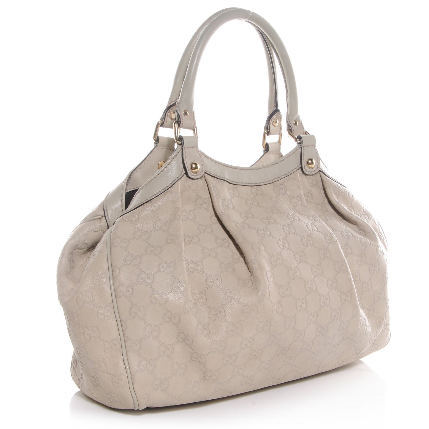 Guccissima Medium Sukey Tote Mystic White