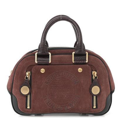Louis Vuitton Suede Stamped Alligator Embossed Havane Bowler PM  Brun 1 of 11