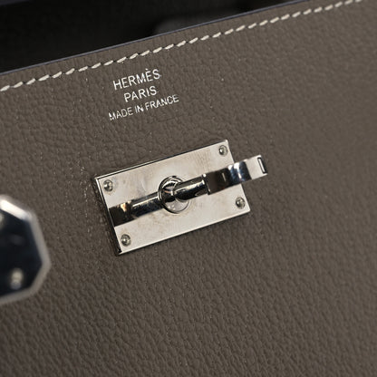 Hermes Chevre Mysore Kelly To Go Wallet Etoupe 13 of 15