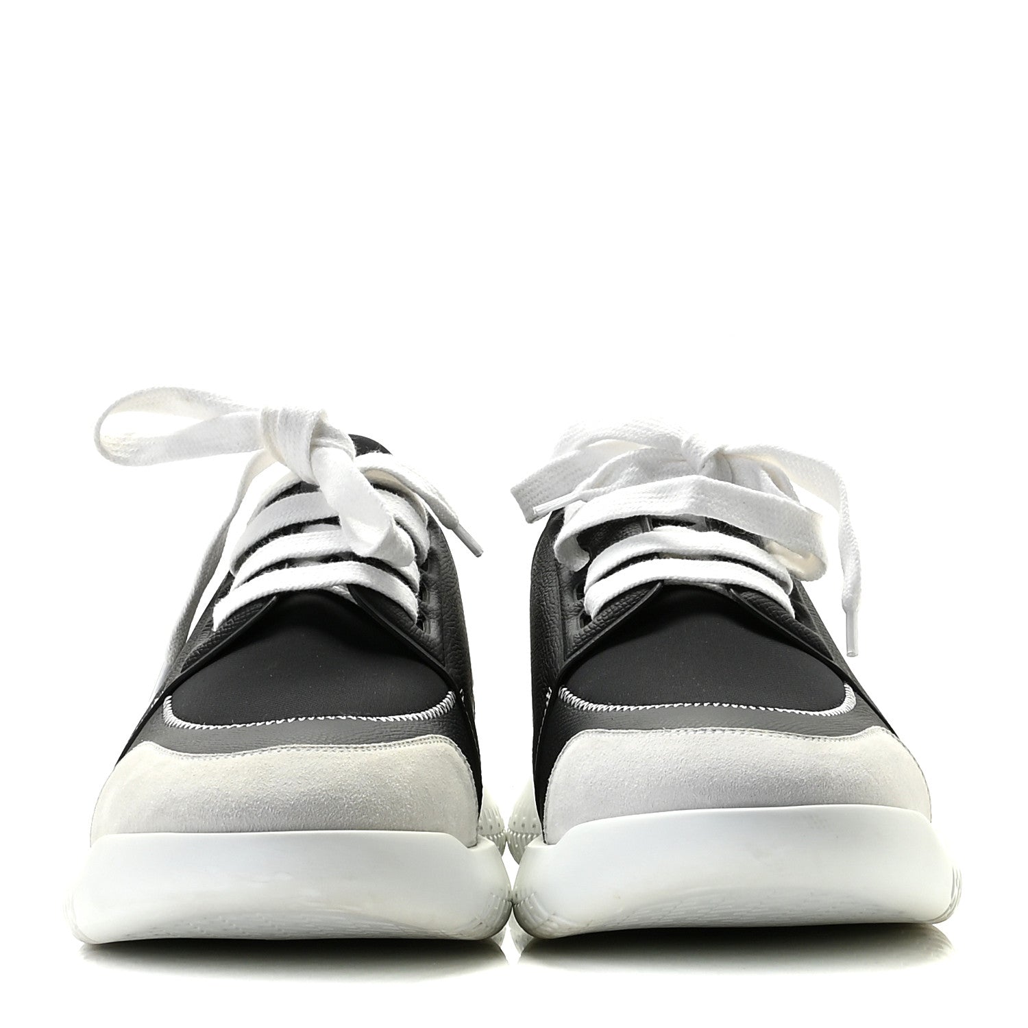 Hermes Epsom Technical Canvas Vitesse Sneakers 42.5 Black 3 of 13
