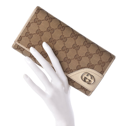Gucci Monogram New Britt Continental Wallet Off White 2 of 13