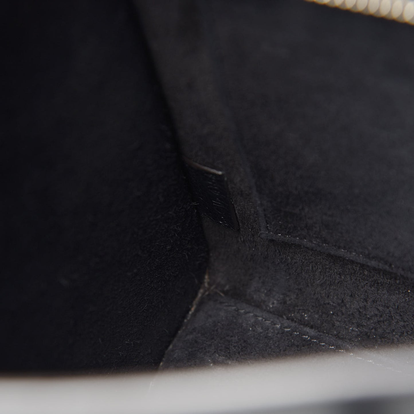 Drummed Calfskin Nano Luggage Black