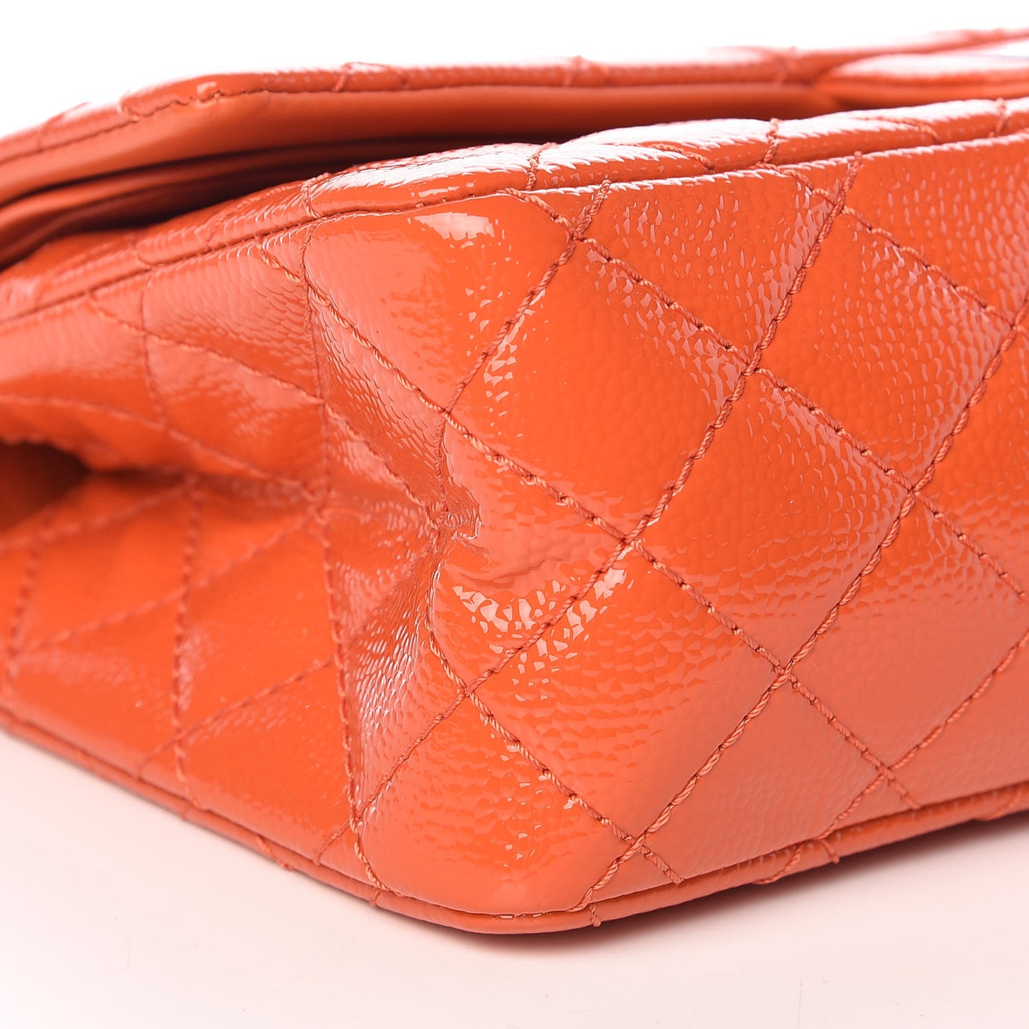 Patent Caviar Quilted 2.55 Reissue 225 Flap Orange
