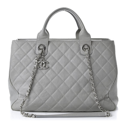 Chanel Caviar Quilted Large Urban Companion Top Handle Shopping Tote Grey 1 of 12
