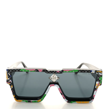 Louis Vuitton Acetate Swarovski Monogram Portrait Crystal Cyclone Sunglasses Z2031W Multicolor 2 of 9