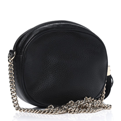 Gucci Pebbled Calfskin Mini Soho Chain Bag Black 2 of 4