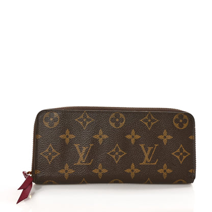 Louis Vuitton Monogram Clemence Wallet Fuchsia 2 of 11