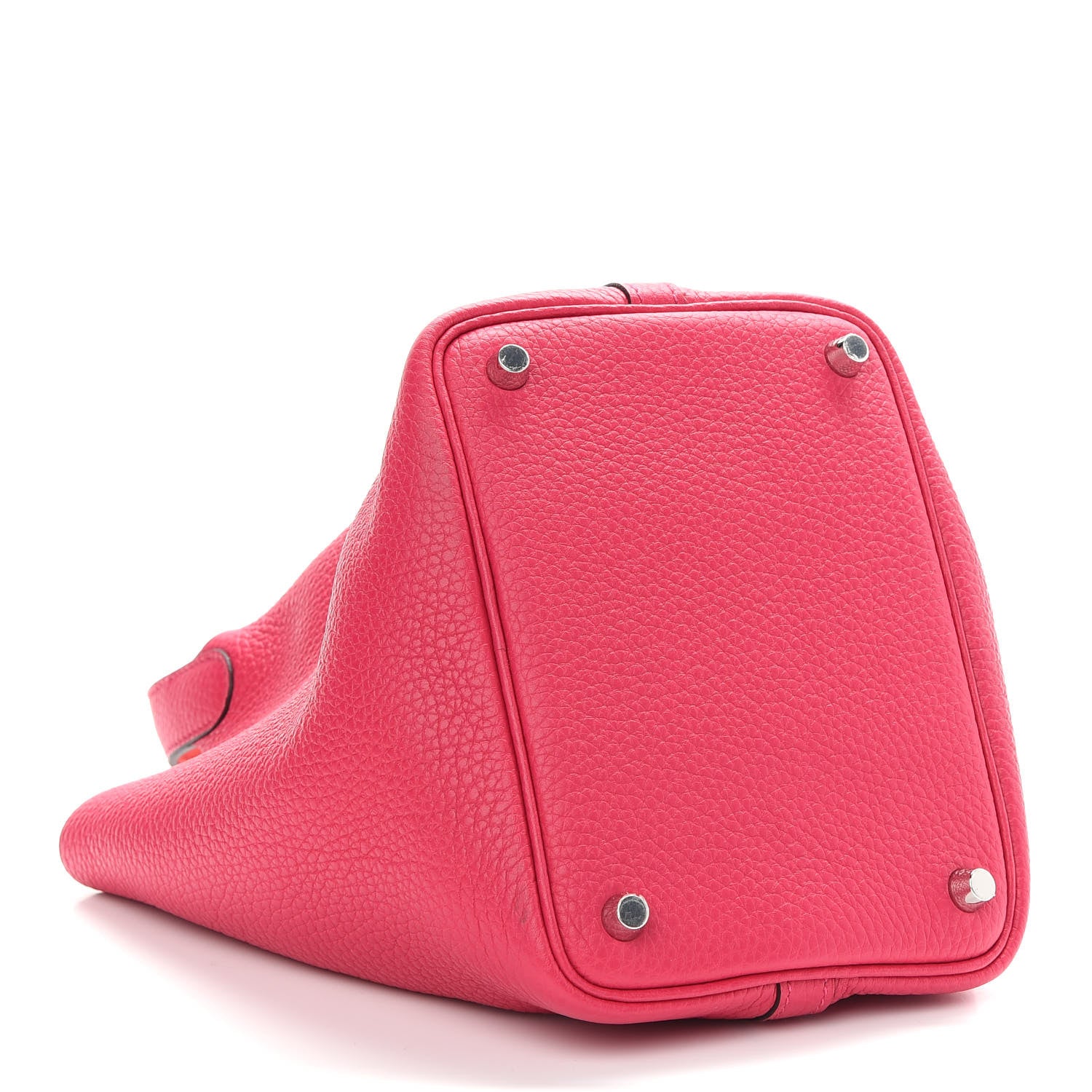 Hermes Taurillon Clemence Swift Eclat Picotin Lock 18 PM Rose Mexico Rouge De Coeur 4 of 8
