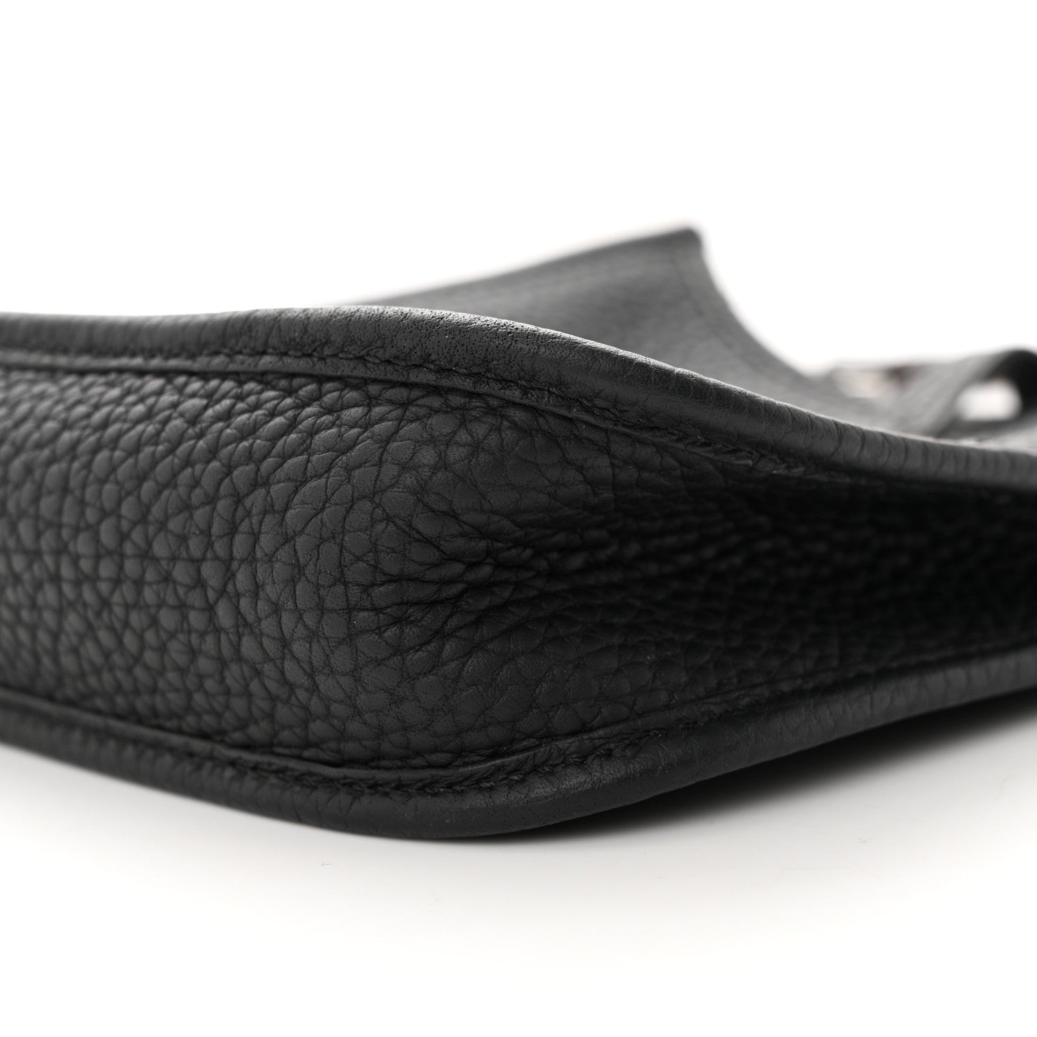 Hermes Taurillon Clemence Amazone Sangle Cavale Evelyne TPM Black Noisette 10 of 11